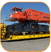 Orange Crane On Lowbed | Abnormal Hauling | CTS East